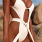 Cutout One Piece Swimsuit Women Backless Strappy Swimsuit Sexy Bikini Set Slim Boho Beach Bathing Suit New