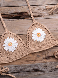 Ensemble bikini bohème fait main au crochet