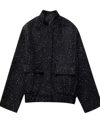 Women's Sequined Bomber Jacket