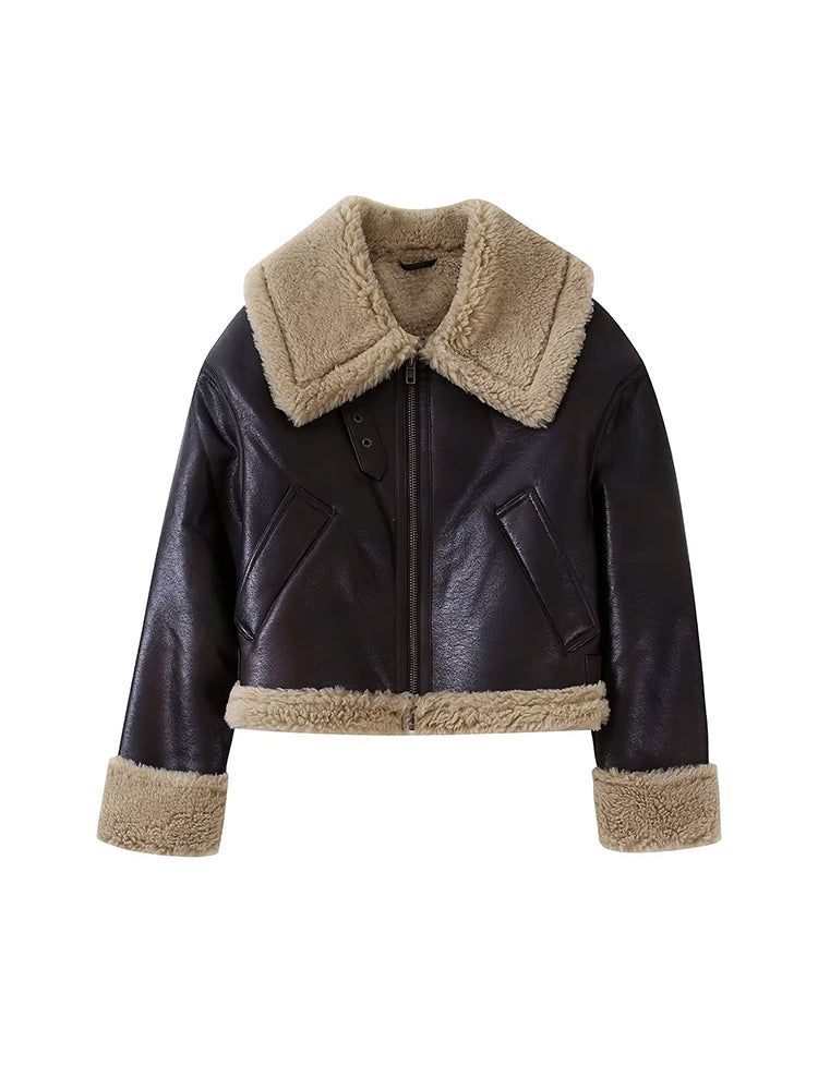 Women's Double-Sided Shearling Jacket