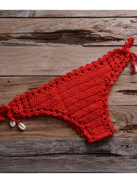 Ensemble bikini bohème fait main au crochet