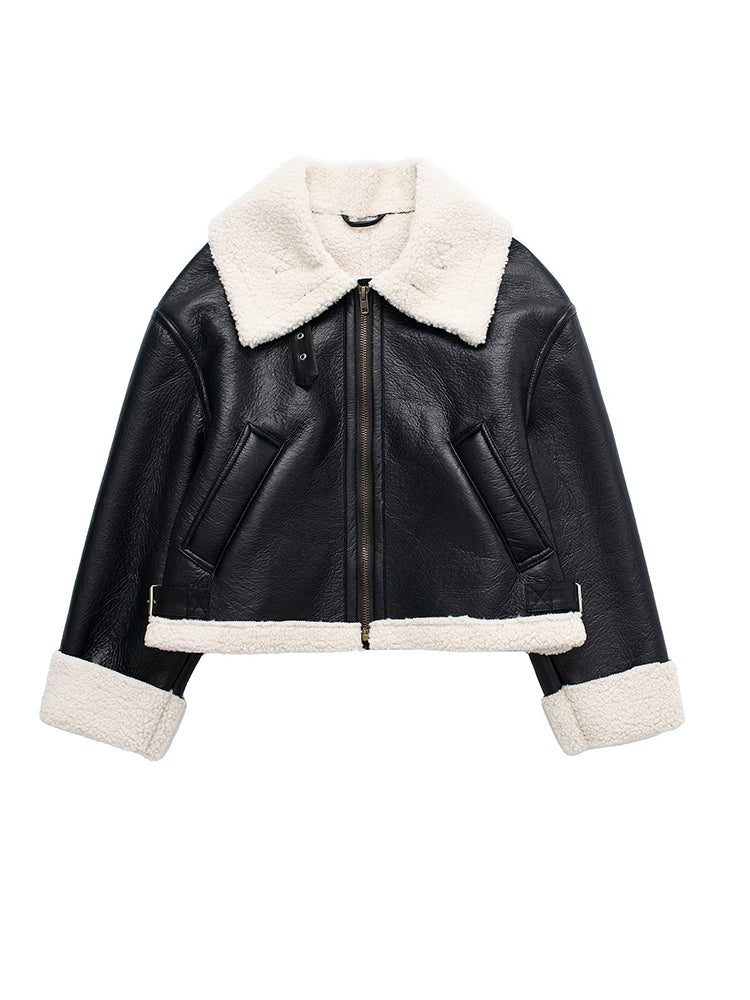 Women's Double-Sided Shearling Jacket