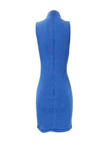 Washed Mid Blue|Tight Denim Dress|Thingy London|Free Delivery Thingy-London Washed Mid Blue|Tight Denim Dress|Thingy London|Free Delivery Thingy-London