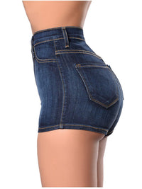 Women's Fashion High-stretch High Waist Denim Shorts - Thingy-London