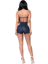 Women's Fashion High-stretch High Waist Denim Shorts - Thingy-London