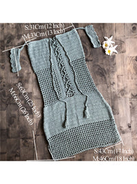 Robe courte paréo en crochet pour femme