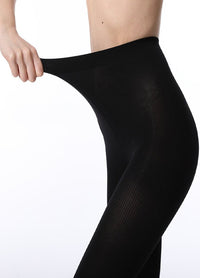 130D Striped Wide Body Pantyhose Leggings - Thingy-London