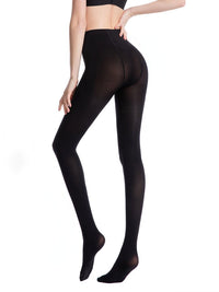 130D Striped Wide Body Pantyhose Leggings - Thingy-London