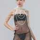 Body Chain Pearl Breast Chain Luxury Hand Woven Dress Accessories - Thingy-London