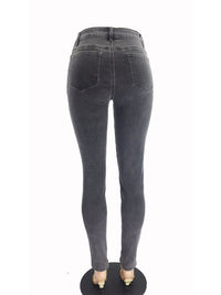 Fit Spandex High-waisted Hip-lifting Jeans - Thingy-London