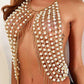 Halter Body Jewelry Pearl Tassel Chest Chain Body Chain - Thingy-London