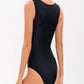 Mesh Swimsuit Solid Color Sexy One-piece Biniki Set - Thingy-London