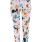 Multi-colored Denim Printed Stretch Woven Straight Trousers - Thingy-London