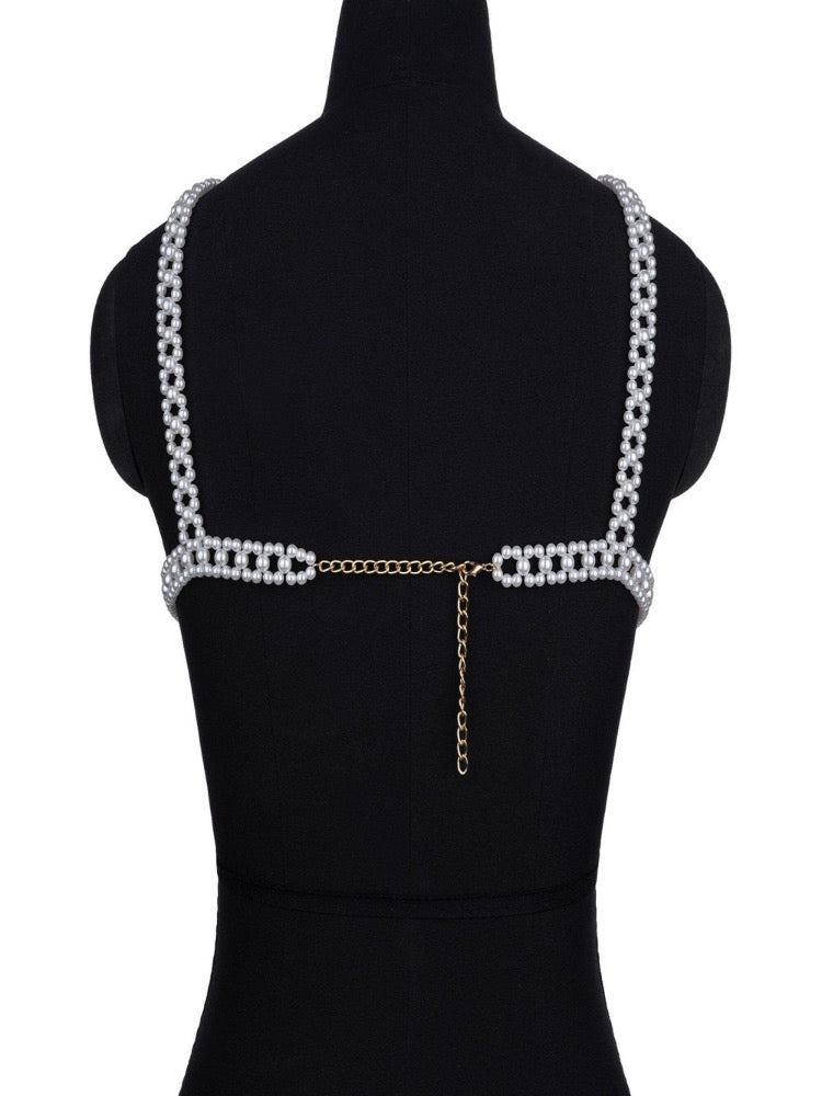Pearl Body Chain Jewelry Sexy Lingerie Chain Pearl Bikini Chain - Thingy-London