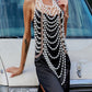 Sexy Backless Pearl Breast Chain Retro Pearl Braided Pearl Shawl Body Chain - Thingy-London