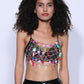 Sexy Women Sequins Body Chain Multicolor Tassel Halter Bra Bralette Chain - Thingy-London