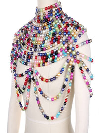 Shawl Body Chain Pearl Breast Chain Pearl Shoulder Chain - Thingy-London