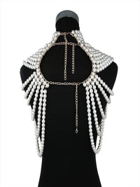 Shawl Body Chain Pearl Breast Chain Pearl Shoulder Chain - Thingy-London