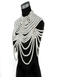 Shawl Body Chain Pearl Breast Chain Pearl Shoulder Chain - Thingy-London