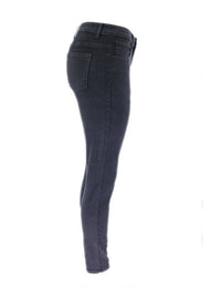 Washed High Waist Super Stretch Denim Skinny Jeans - Thingy-London