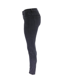 Washed High Waist Super Stretch Denim Skinny Jeans - Thingy-London