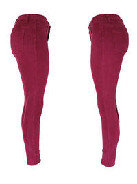 Washed High Waist Super Stretch Denim Skinny Jeans - Thingy-London