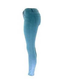 Washed High Waist Super Stretch Denim Skinny Jeans - Thingy-London