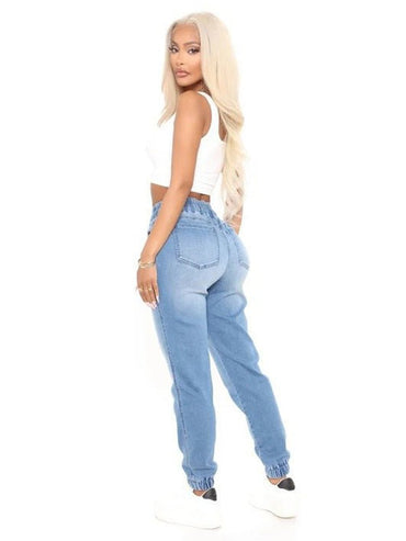 Women Washed Harlan high-waisted jeans - Thingy-London