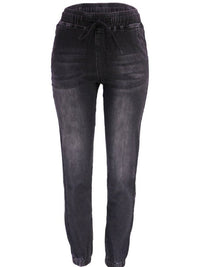 Women Washed Harlan high-waisted jeans - Thingy-London