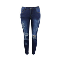 Women's Fashion High Elastic Ripped Hip Lift Jeans - Thingy-London