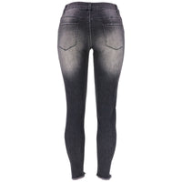 Women's Fashion High Elastic Ripped Hip Lift Jeans - Thingy-London