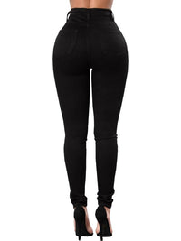 Women's Fashion High-stretch High Waist Skinny Jeans - Thingy-London