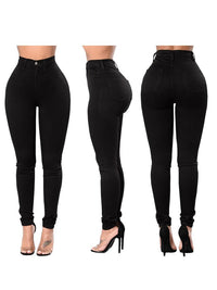 Women's Fashion High-stretch High Waist Skinny Jeans - Thingy-London