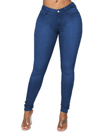 Women's Fashion High-stretch High Waist Skinny Jeans - Thingy-London