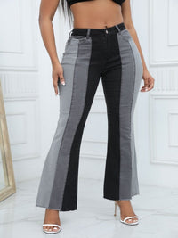 Women's Fashion High-Waist Tight Hip Flared Jeans - Thingy-London