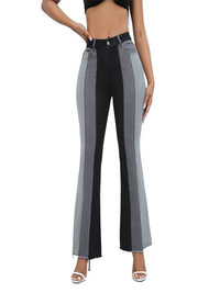 Women's Fashion High-Waist Tight Hip Flared Jeans - Thingy-London