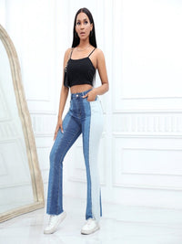 Women's Fashion High-Waist Tight Hip Flared Jeans - Thingy-London