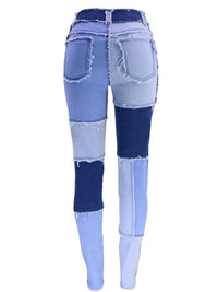 Women's high-waisted fit straight leg denim pants - Thingy-London