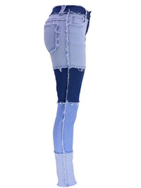 Women's high-waisted fit straight leg denim pants - Thingy-London