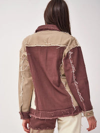 Women's new fashion joint seam denim jacket - Thingy-London