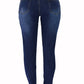 Women's Washed Blue Ripped Vintage Jeans - Thingy-London